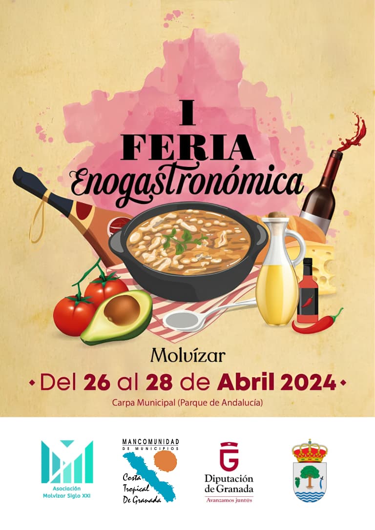 Cartel I Feria Enogastronómica de Molvízar