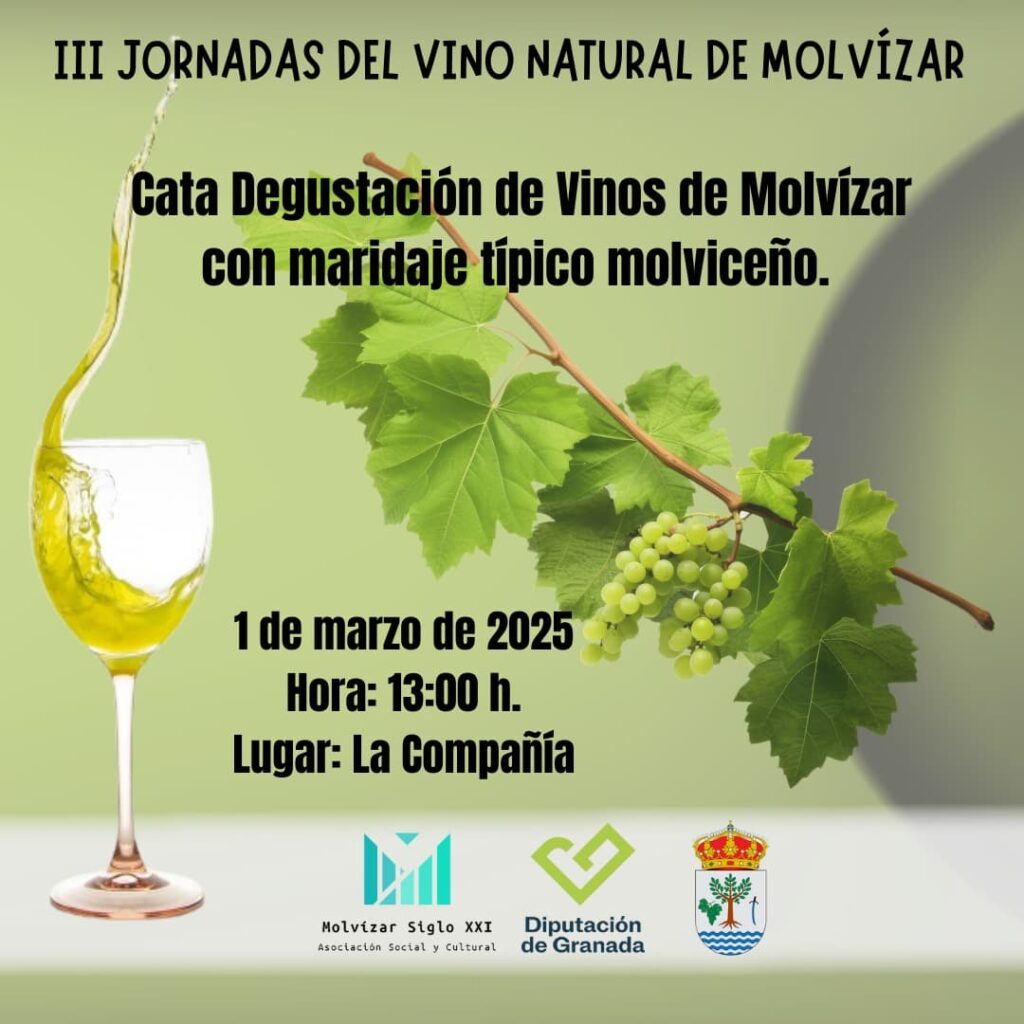 Cartel cata vinos Molvízar