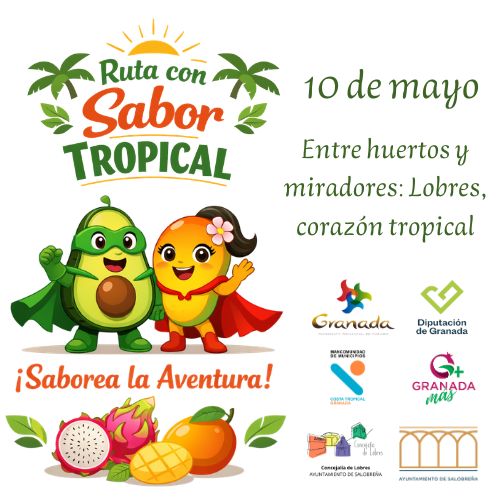 Cartel ruta con sabor tropical 10 mayo